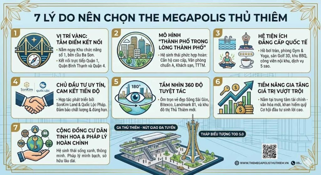 7 lý do nên chọn mua và đầu tư The Megapolis Thủ Thiêm