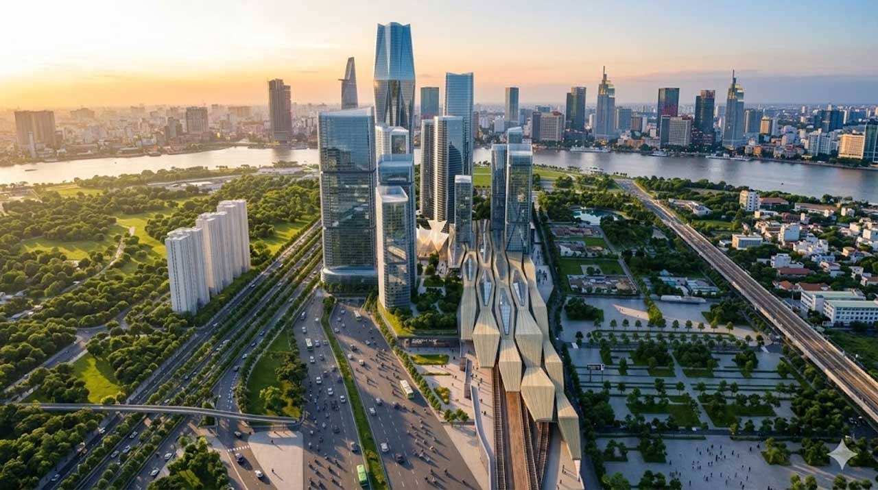 Hình phối cảnh khách sạn The Megapolis Thủ Thiêm của Sonkim Land