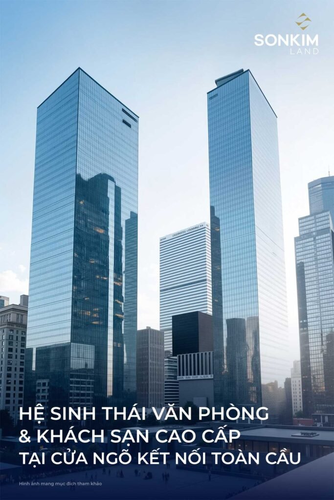 Hệ sinh thái văn phòng và khách sạn cao cấp tại cửa ngõ kết nối toàn cầu