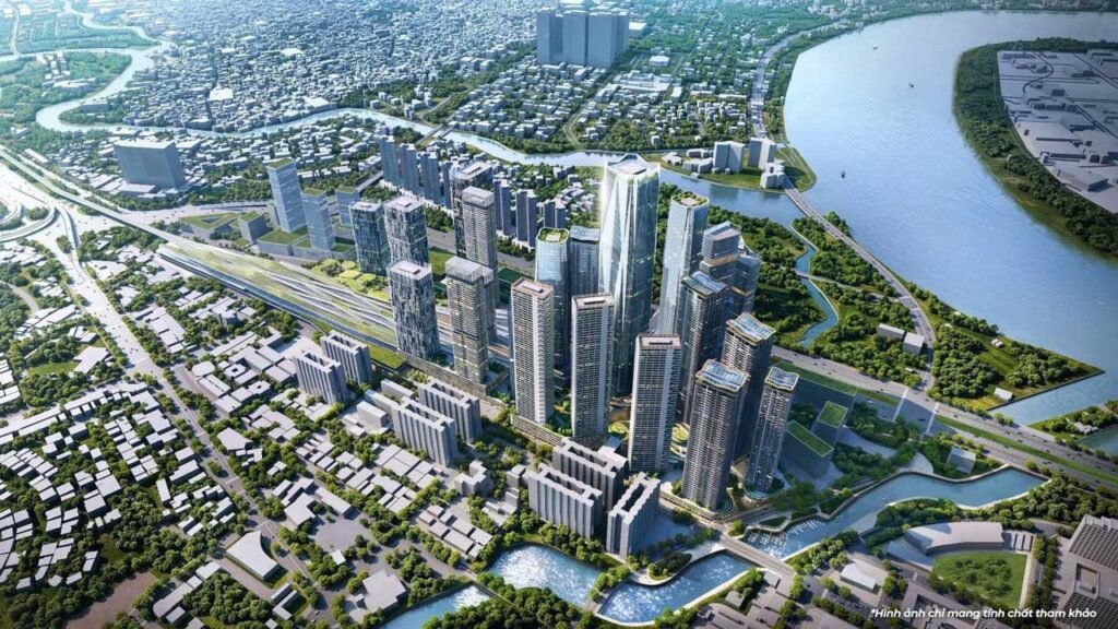 Hình phối cảnh dự án The Megapolis Thủ Thiêm của Sonkim Land