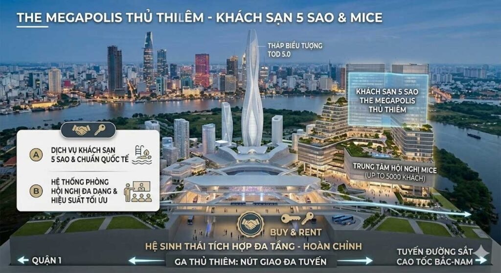 Khách sạn 5 sao & Mice ở The Megapolis Thủ Thiêm
