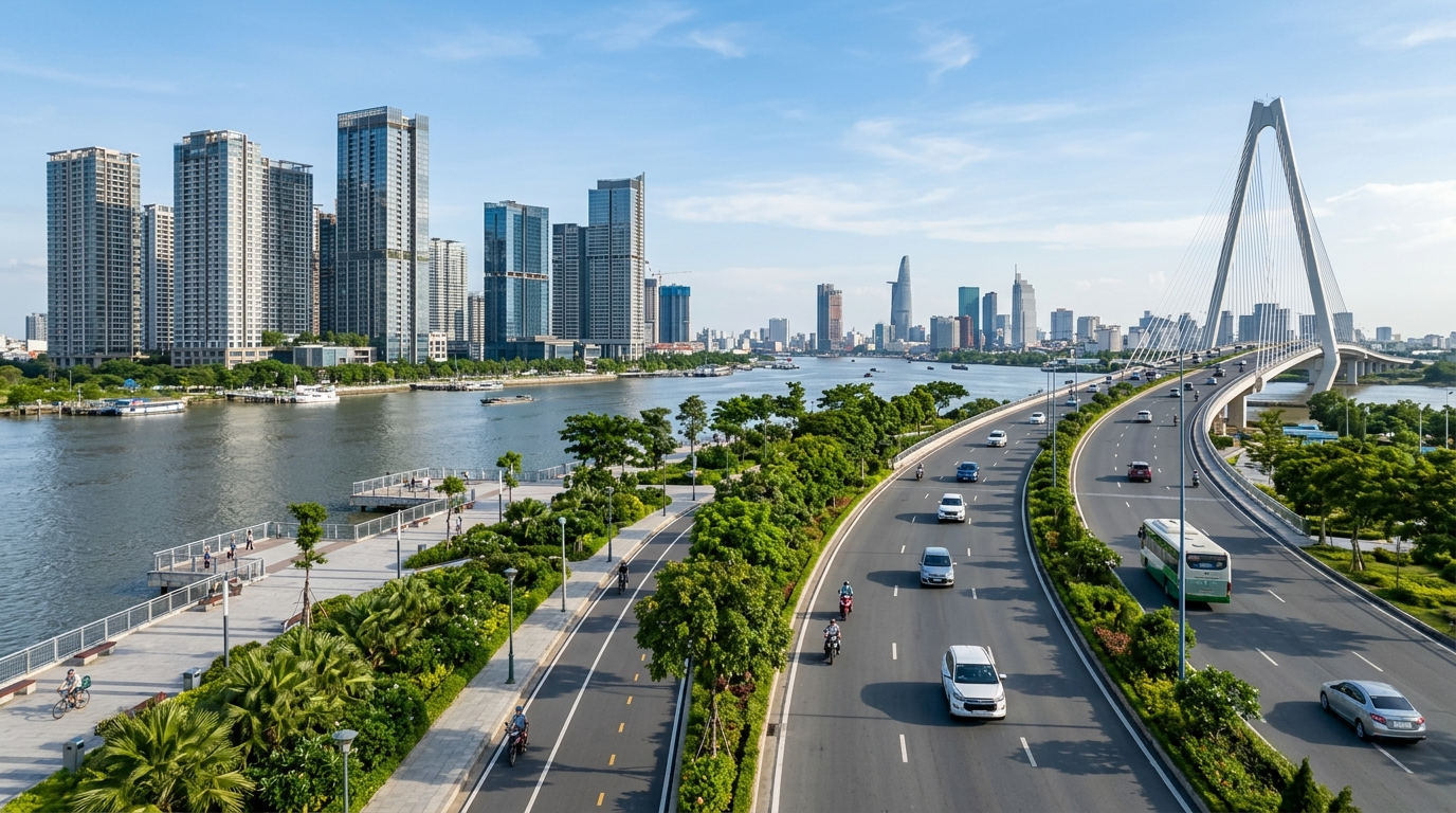 Đại lộ Mai Chí Thọ hạ tầng kết nối The Megapolis Thủ Thiêm