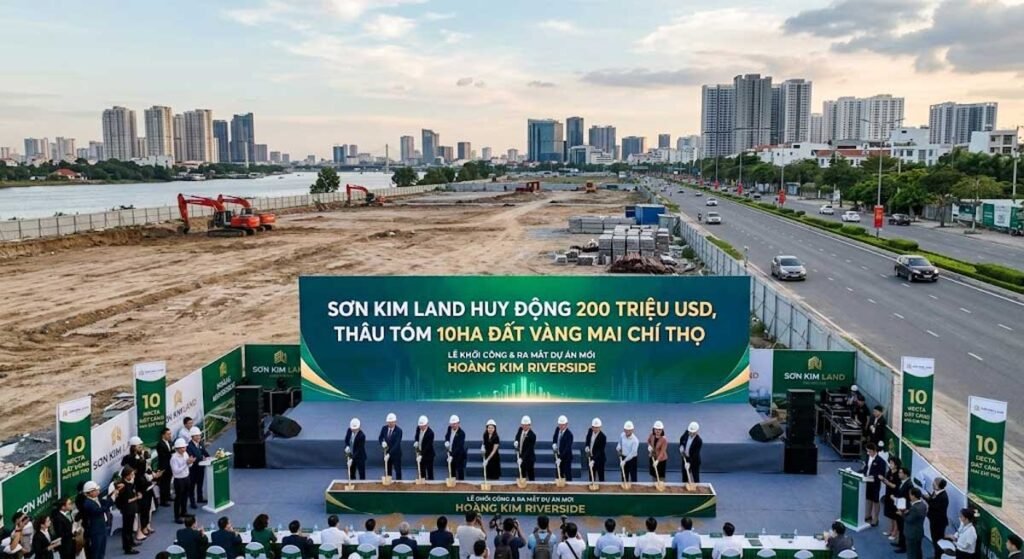 Sơn Kim Land Huy Động 200 Triệu USD, Thâu Tóm 10ha Đất Vàng Mai Chí Thọ