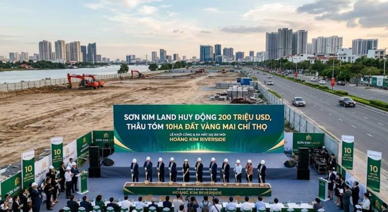 Sơn Kim Land Huy Động 200 Triệu USD, Thâu Tóm 10ha Đất Vàng Mai Chí Thọ