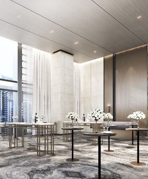 Tiền sảnh riêng Luxury Boutique Office The OpusK dành cho doanh nghiệp thuê văn phòng