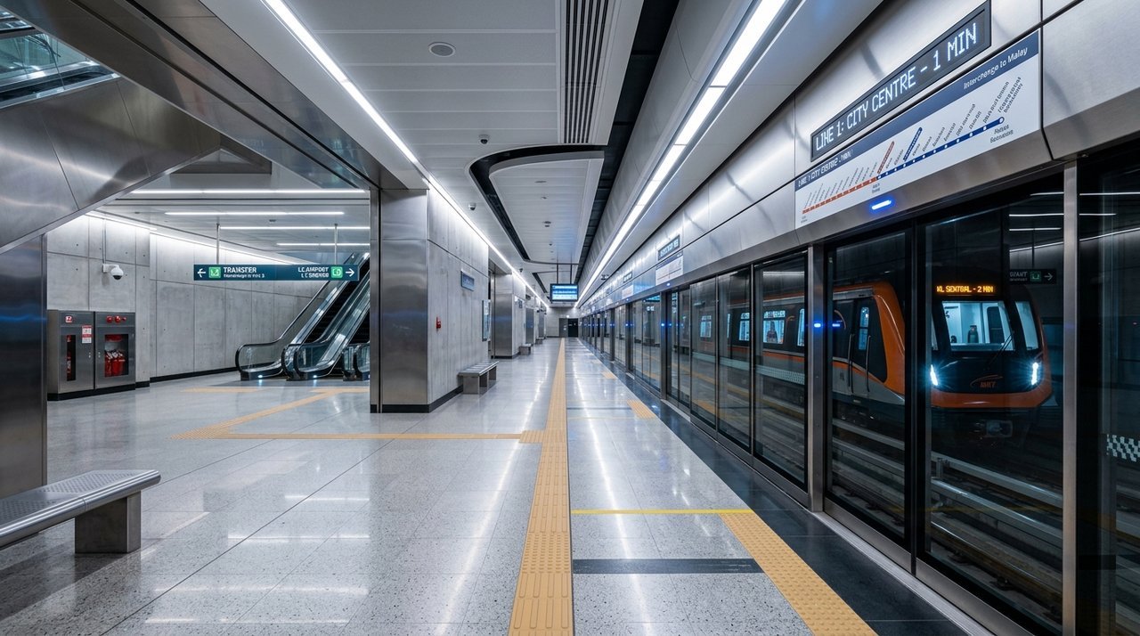Nhà ga metro ngầm liên tuyến kết nối Thủ Thiêm với sân bay Tân Sơn Nhất