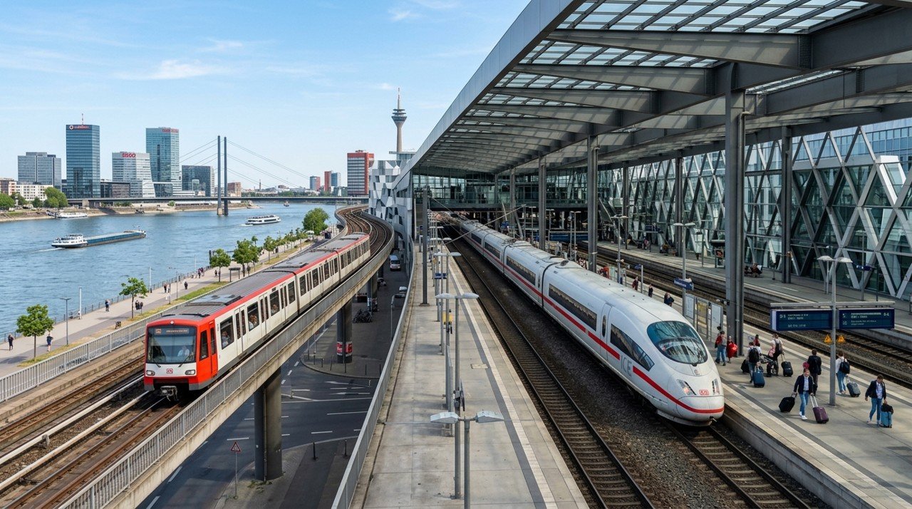 Phối cảnh khu vực Ga Thủ Thiêm kết nối đường sắt tốc độ cao và metro tại Khu đô thị mới Thủ Thiêm