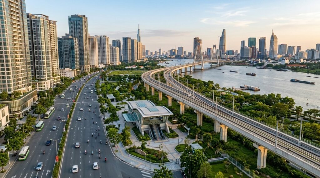 Metro số 6 kết nối Phú Hữu với đường sắt Thủ Thiêm - Long Thành