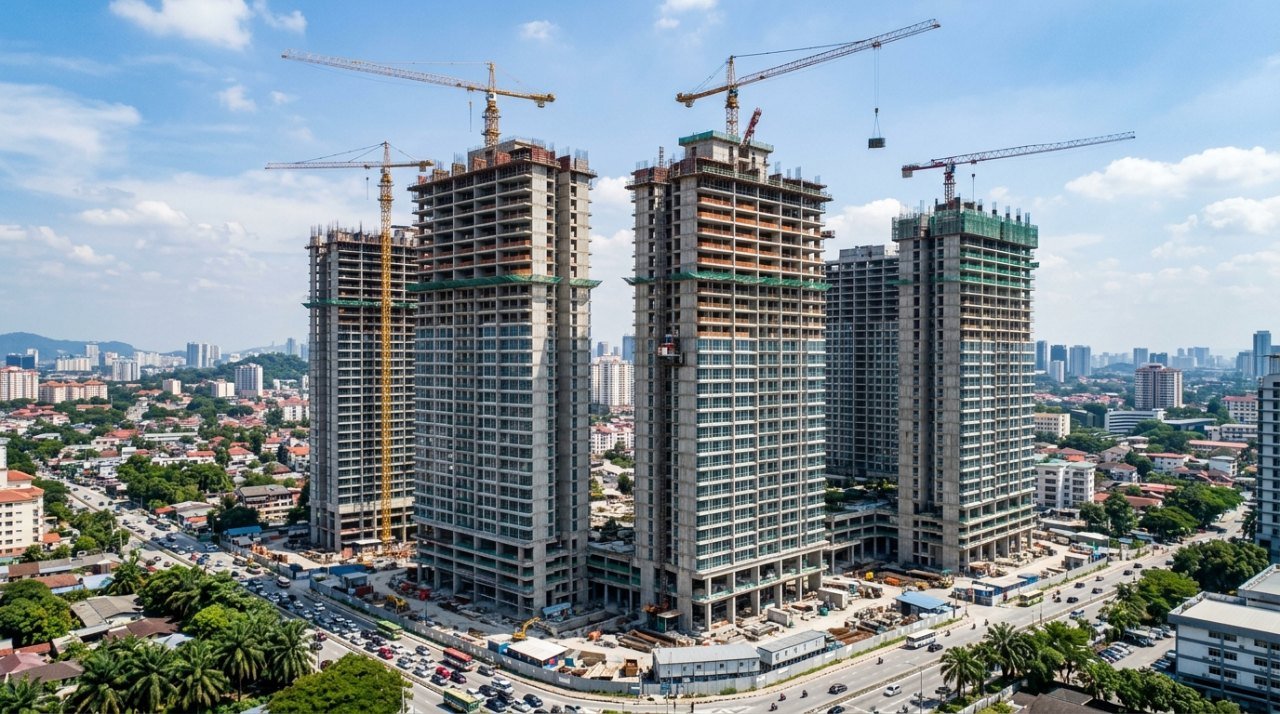 Các tòa căn hộ đang xây dựng phản ánh nguồn cung căn hộ TP.HCM 2026-2027