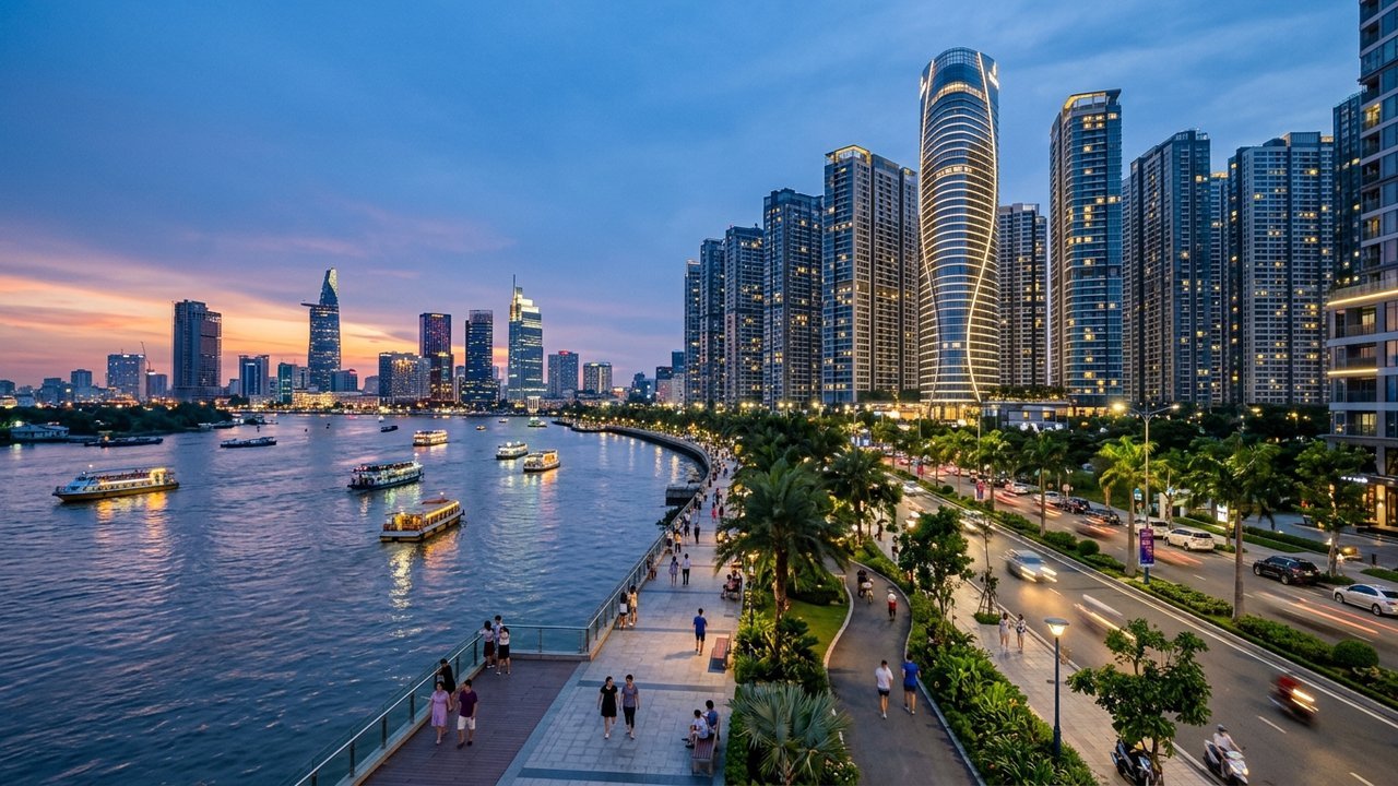 Đại lộ Mai Chí Thọ Khu đô thị mới Thủ Thiêm hưởng lợi hạ tầng