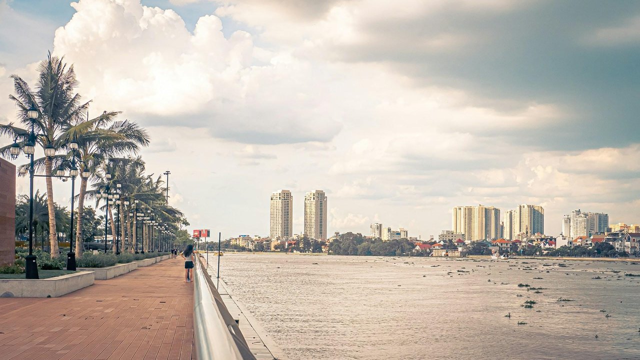 Khu đô thị mới Thủ Thiêm bên sông Sài Gòn, nơi triển khai dự án Thủ Thiêm Eco Smart City