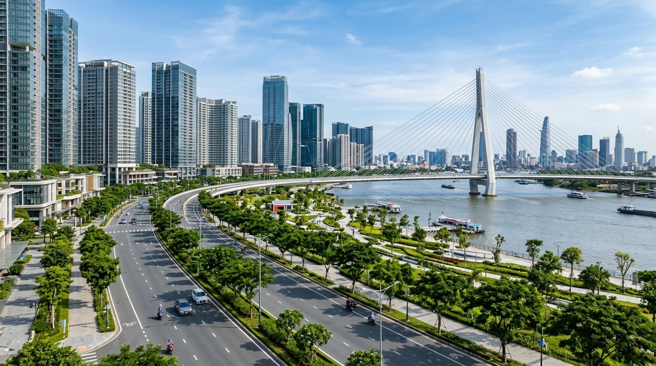 Đại lộ Mai Chí Thọ Khu đô thị mới Thủ Thiêm căn hộ cao cấp