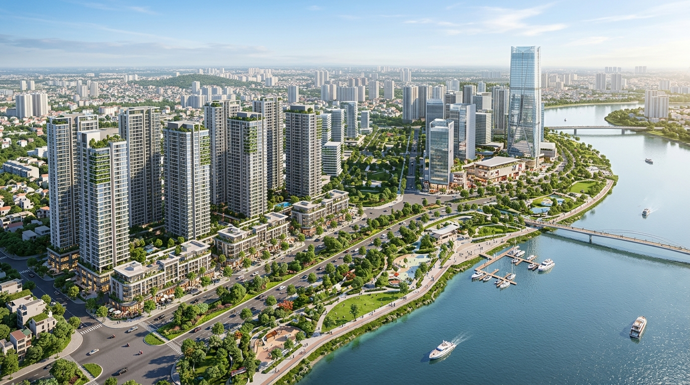 Quy hoạch tổng thể Khu đô thị mới Thủ Thiêm khu vực đấu giá đất
