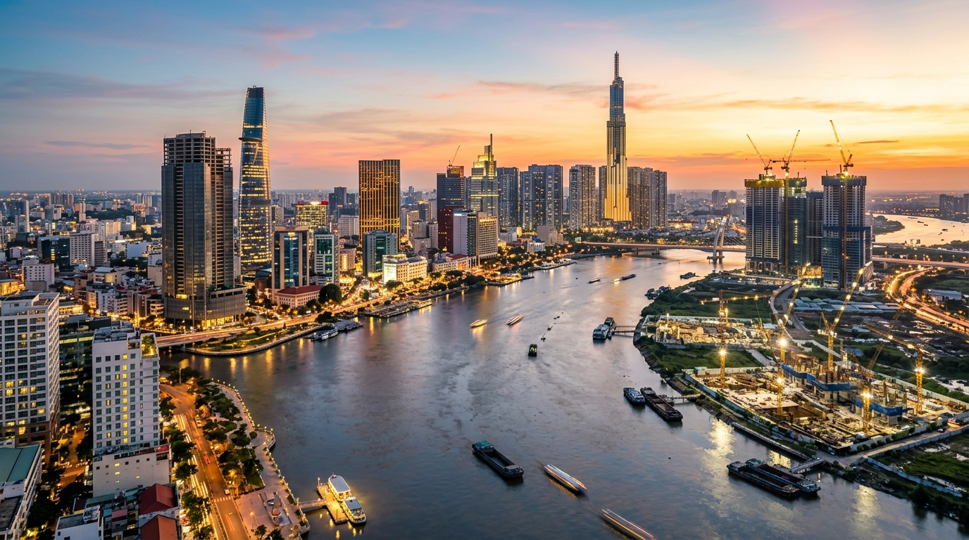 Thị trường bất động sản cao cấp Thủ Thiêm TP.HCM tăng trưởng 2025-2026