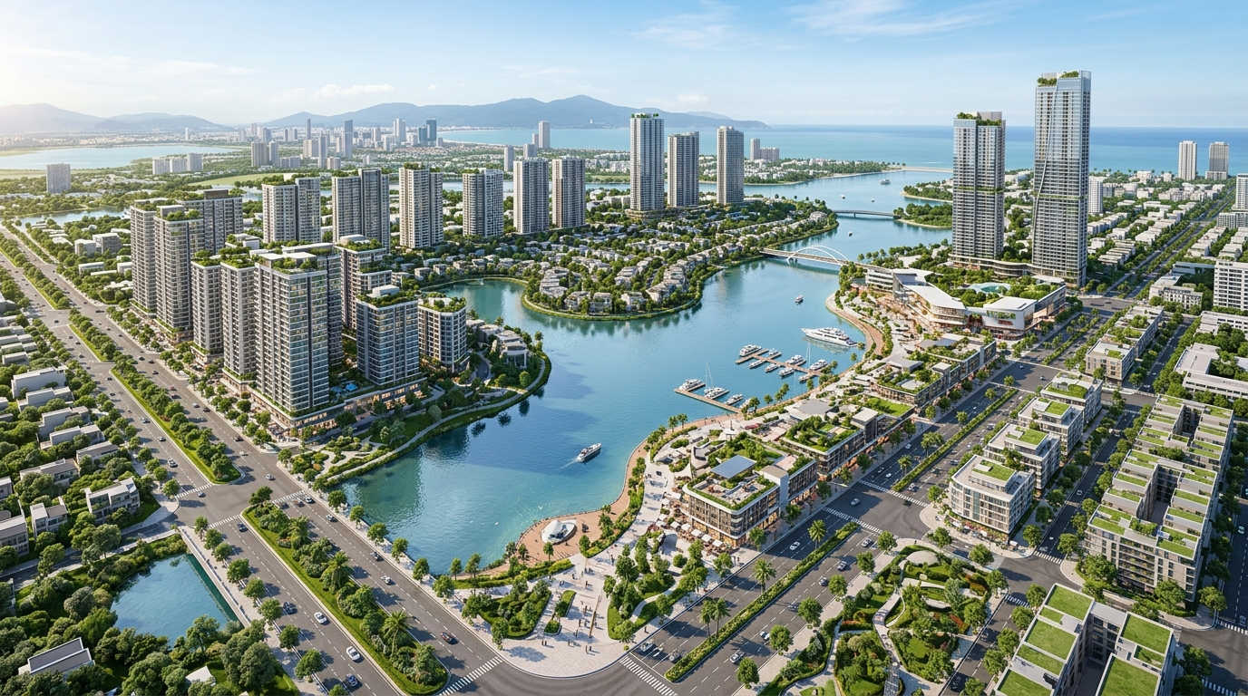 Toàn cảnh Khu đô thị mới Thủ Thiêm ven sông Sài Gòn, nơi có Empire City
